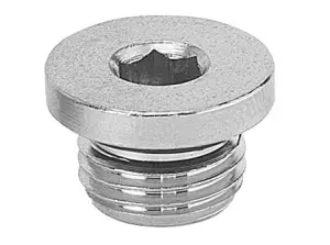 BOUCHON LAITON NICKELE MALE CYLINDRIQUE 6 PAN PREVOST