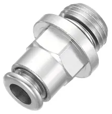 UNION INSTANTANE DROIT LAITON NICKELE MALE CYLINDRIQUE BSP PREVOST CONEX