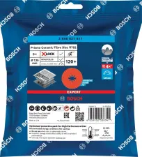 DISQUE ABRASIF XLOCK FIBRE PRISMA EXPERT R782 BOSCH