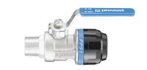 ROBINET BOISSEAU SPHERIQUE PPS1/MALE POUR RESEAUX D'AIR COMPRIME PIPING SYSTEM PREVOST