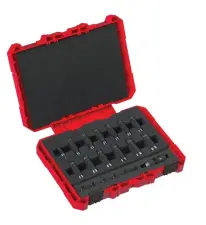 "COFFRET ET SET DE DOUILLES SHOCKWAVE 1/4"" MILWAUKEE 4932480453"