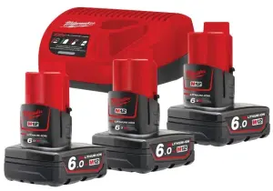 PACK BATTERIES 12V 6AH M12NRG- MILWAUKEE 4933459208