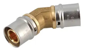 RACCORD A SERTIR MULTICOUCHE COUDE 45° EGAL FLUXO NICOLL