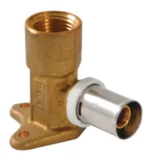 RACCORD A SERTIR MULTICOUCHE COUDE FEMELLE A VISSER A APPLIQUE FLUXO NICOLL