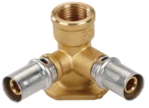 RACCORD A SERTIR MULTICOUCHE COUDE DOUBLE FEMELLE A VISSER A APPLIQUE FLUXO NICOLL