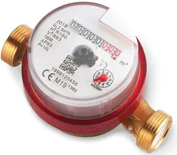 COMPTEUR DIVISIONNAIRE EAU CHAUDE R80/40 CADRAN SEC ORIENTABLE ACS MADDALENA