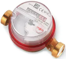 COMPTEUR DIVISIONNAIRE EAU CHAUDE A JET UNIQUE PRE-EQUIPE RADIO ACS MADDALENA