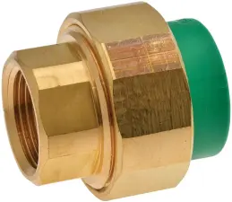 RACCORD UNION PPR GREEN PIPE & BLUE PIPE A VISSER LAITON FEMELLE AQUATHERM