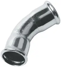 COUDE A SERTIR 45° INOX 316L (1.4404) FEMELLE FEMELLE