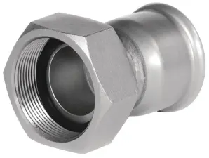 RACCORD A SERTIR ACIER ELECTRO-ZINGUE FEMELLE A VISSER