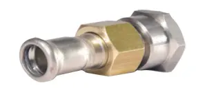 RACCORD UNION A SERTIR ACIER ELECTRO-ZINGUE / FEMELLE A VISSER