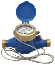 COMPTEUR 1ère PRISE A JETS MULTIPLES EAU FROIDE LAITON A VISSER CADRAN SEC EMETTEUR D'IMPULSIONS ACS CGR
