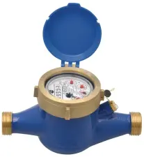 COMPTEUR 1ère PRISE A JETS MULTIPLES EAU FROIDE LAITON A VISSER CADRAN SEC ACS CGR