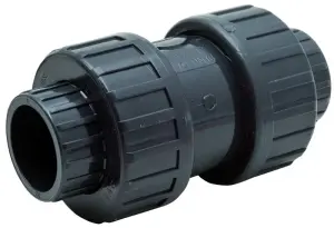 CLAPET ANTI-RETOUR A RESSORT PVC-U PRESSION/INOX A COLLER 