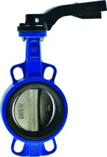 VANNE A PAPILLON FONTE GL A OREILLES DE CENTRAGE POIGNEE CADENASSABLE PN10/PN16 CGR