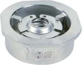 CLAPET ANTI-RETOUR A DISQUE INOX 316 ENTRE BRIDES PN10/PN16/PN25/PN40/ASA150 DESP ATEX