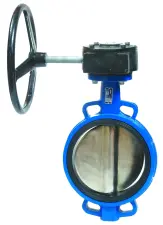 VANNE A PAPILLON FONTE GL A OREILLES DE CENTRAGE ET DEMULTIPLICATEUR PN10/PN16 CGR