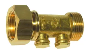 CLAPET ANTI-POLLUTION LAITON MALE FEMELLE ECROU TOURNANT ENCOMBREMENT REDUIT NF ACS