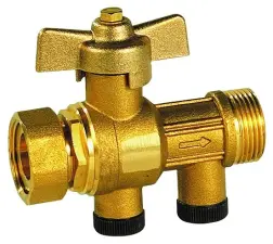 CLAPET ANTI-POLLUTION LAITON MALE FEMELLE ECROU TOURNANT ROBINET BOISSEAU SPHERIQUE INCORPORE ACS