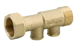 CLAPET ANTI-POLLUTION A BOUCHON LAITON ECROU TOURNANT NF ACS