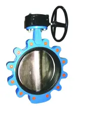 VANNE A PAPILLON FONTE GL A OREILLES TARAUDEES ET DEMULTIPLICATEUR PN10 CGR