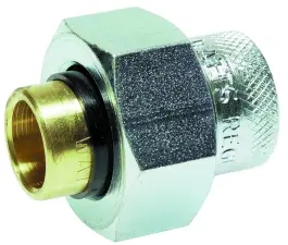 RACCORD ISOLANT ACIER LAITON FEMELLE FEMELLE A SOUDER CUIVRE