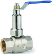 ROBINET BOISSEAU SPHERIQUE FF ALLONGE POIGNEE BLEUE PN25 SITOAFB ASTORI