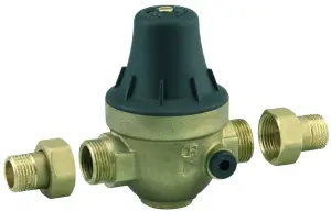 REDUCTEUR DE PRESSION A MEMBRANE LAITON/COMPOSITE MULTI-RACCORDEMENTS NF ACS WATTS