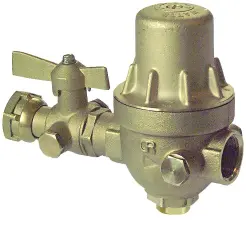 GROUPE D'ALIMENTATION APRES COMPTEUR EAU CHAUDE/EAU FROIDE MULTIFONCTION LAITON FEMELLE NF ACS WATTS