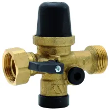 REDUCTEUR DE PRESSION APRES COMPTEUR MONOBLOC AVEC ROBINET ET CLAPET INCORPORE LAITON MALE/FEMELLE NF ACS WATTS