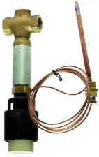 VANNE THERMOSTATIQUE 2 VOIES 43.5 LAITON FEMELLE PN25 150° SAMSON