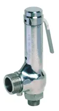 SOUPAPE DE SURETE VAPEUR INOX 316/PTFE MALE PN40 DESP