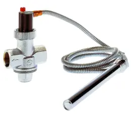 SOUPAPE THERMIQUE 2 VOIES LAITON CHROME FEMELLE