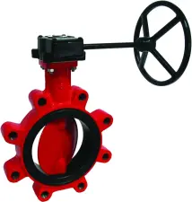 VANNE A PAPILLON FONTE GS A OREILLES TARAUDEES ET DEMULTIPLICATEUR PN10/PN16 BOAX-L KSB