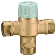 MITIGEUR THERMOSTATIQUE DOMESTIQUE LAITON CHROME MALE ACS