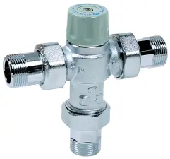 MITIGEUR THERMOSTATIQUE COLLECTIVITE LAITON CHROME MALE NF ACS
