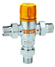 MITIGEUR THERMOSTATIQUE LAITON CHROME MALE CIRCUIT SOLAIRE ACS