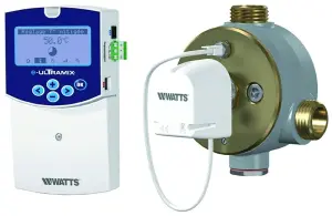 MITIGEUR ELECTRONIQUE COLLECTIVITE LAITON/BRONZE MALE ACS E-ULTRAMIX WATTS