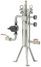 FILTRE DESEMBOUEUR MAGNETIQUE INOX 304 FEMELLE FEMELLE A VISSER FPM EQUIPE CIRCULATEUR VANNE PURGE BWT