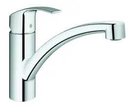 MITIGEUR EVIER MONOTROU BEC PLAT ORIENTABLE NF EUROSMART GROHE 32221003