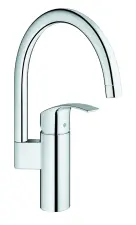 MITIGEUR EVIER MONOTROU BEC HAUT ORIENTABLE NF EUROSMART GROHE 32223003