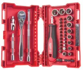 COFFRET CLES A CLIQUET DOUILLES EMBOUTS MILWAUKEE 4932479096