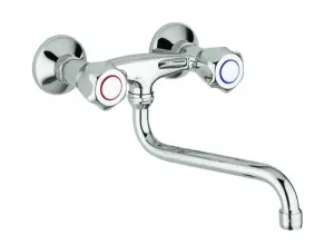 MELANGEUR EVIER MURAL BEC ORIENTABLE NF NUOVA FLORA NOBILI NZ06003/Zcr