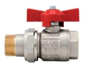 ROBINET A BOISSEAU SPHERIQUE LAITON PN40 A UNION