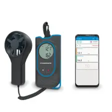 THERMOMETRE ANEMOMETRE A HELICE SI-VV3 SAUERMANN