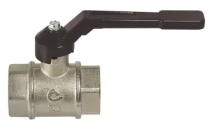 ROBINET A BOISSEAU SPHERIQUE INDUSTRIE LAITON FF A PRESSE-ETOUPE POIGNEE PN65 ACS