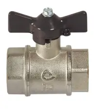 ROBINET A BOISSEAU SPHERIQUE INDUSTRIE LAITON MF A PRESSE-ETOUPE MANETTE PN65 ACS