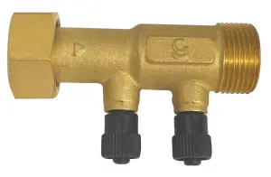 CLAPET ANTI-POLLUTION LAITON ECROU TOURNANT NF ACS