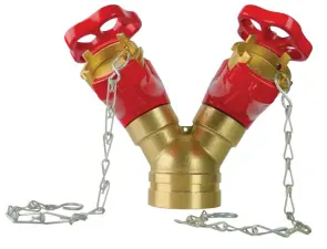 ROBINET COLONNE SECHE DOUBLE A VOLANT RAINURE