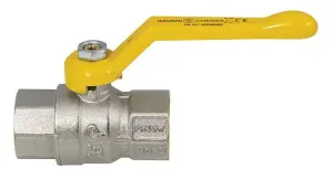 ROBINET A BOISSEAU SPHERIQUE GAZ A VISSER FEMELLE FEMELLE